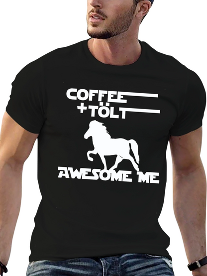 Coffee + Tölt Icelandic Horse Graphic Tee