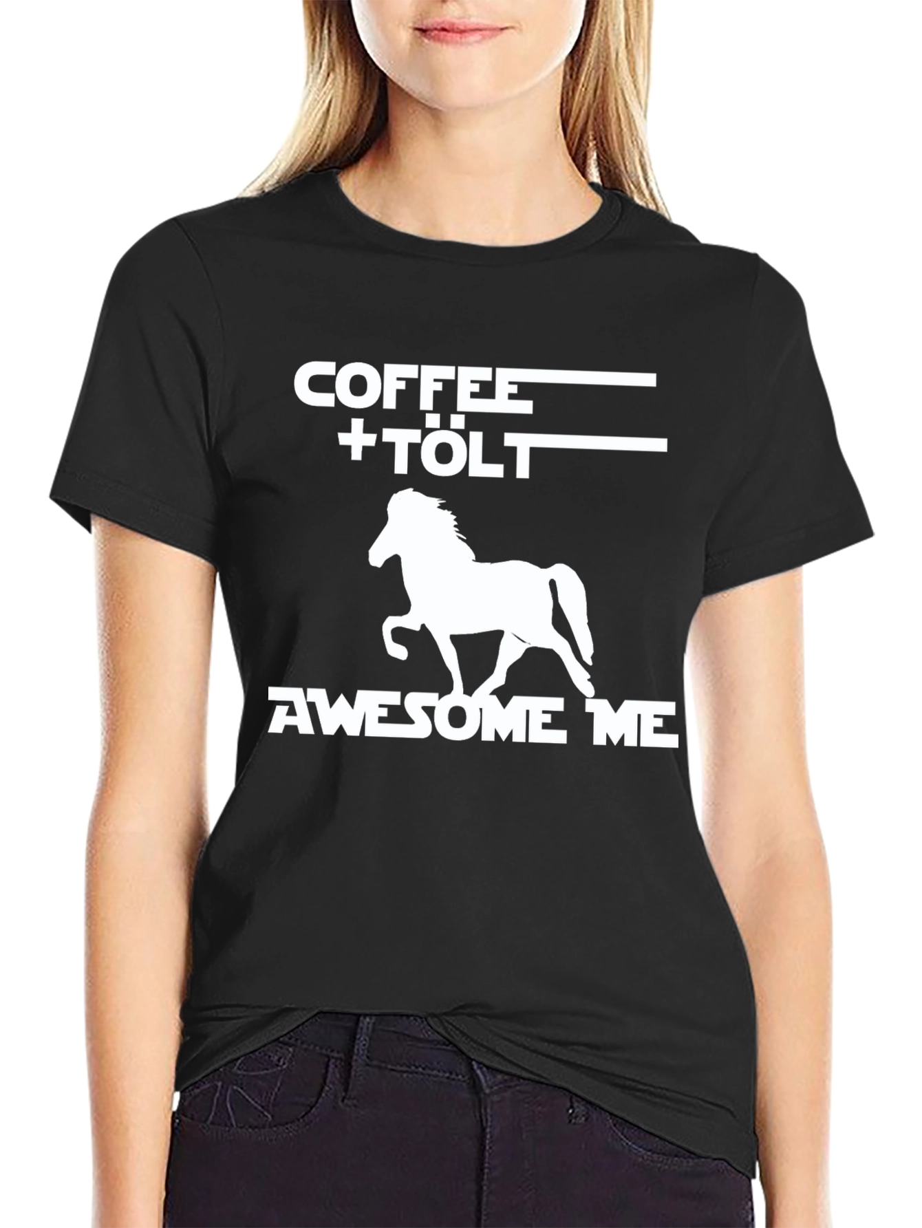 Coffee + Tölt Icelandic Horse Graphic Tee
