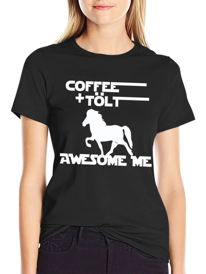 Coffee + Tölt Icelandic Horse Graphic Tee