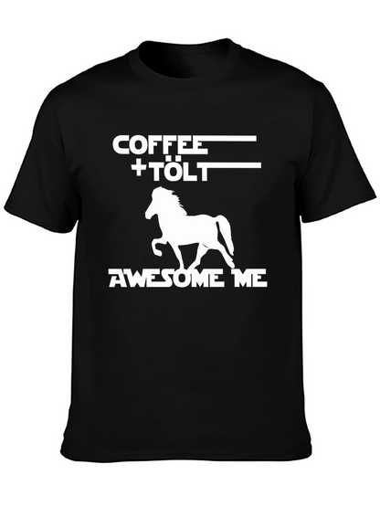 Coffee + Tölt Icelandic Horse Graphic Tee