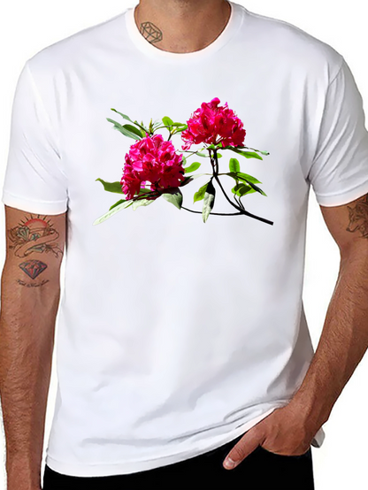 Floral Print T-Shirt - Bold Flower Design