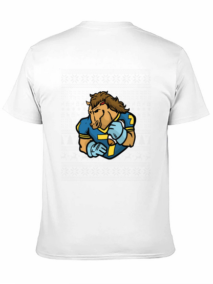 Horse Football Player Graphic T-Shirt