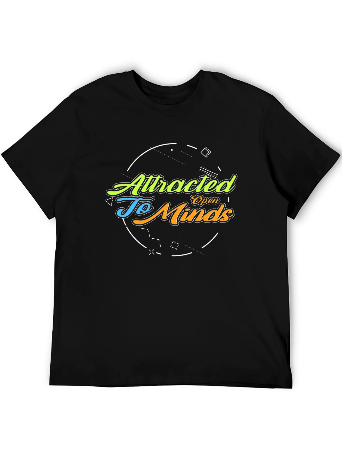 Attracted To Open Minds Graphic Tee - Black