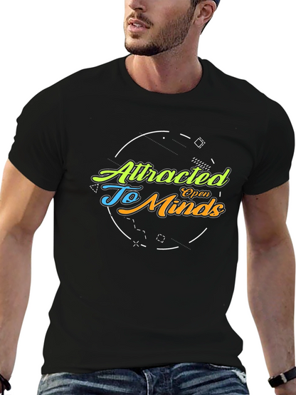 Attracted To Open Minds Graphic Tee - Black