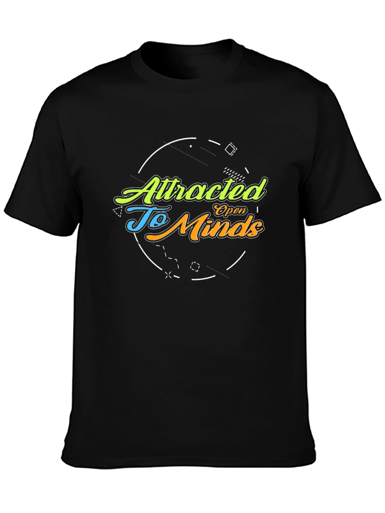 Attracted To Open Minds Graphic Tee - Black