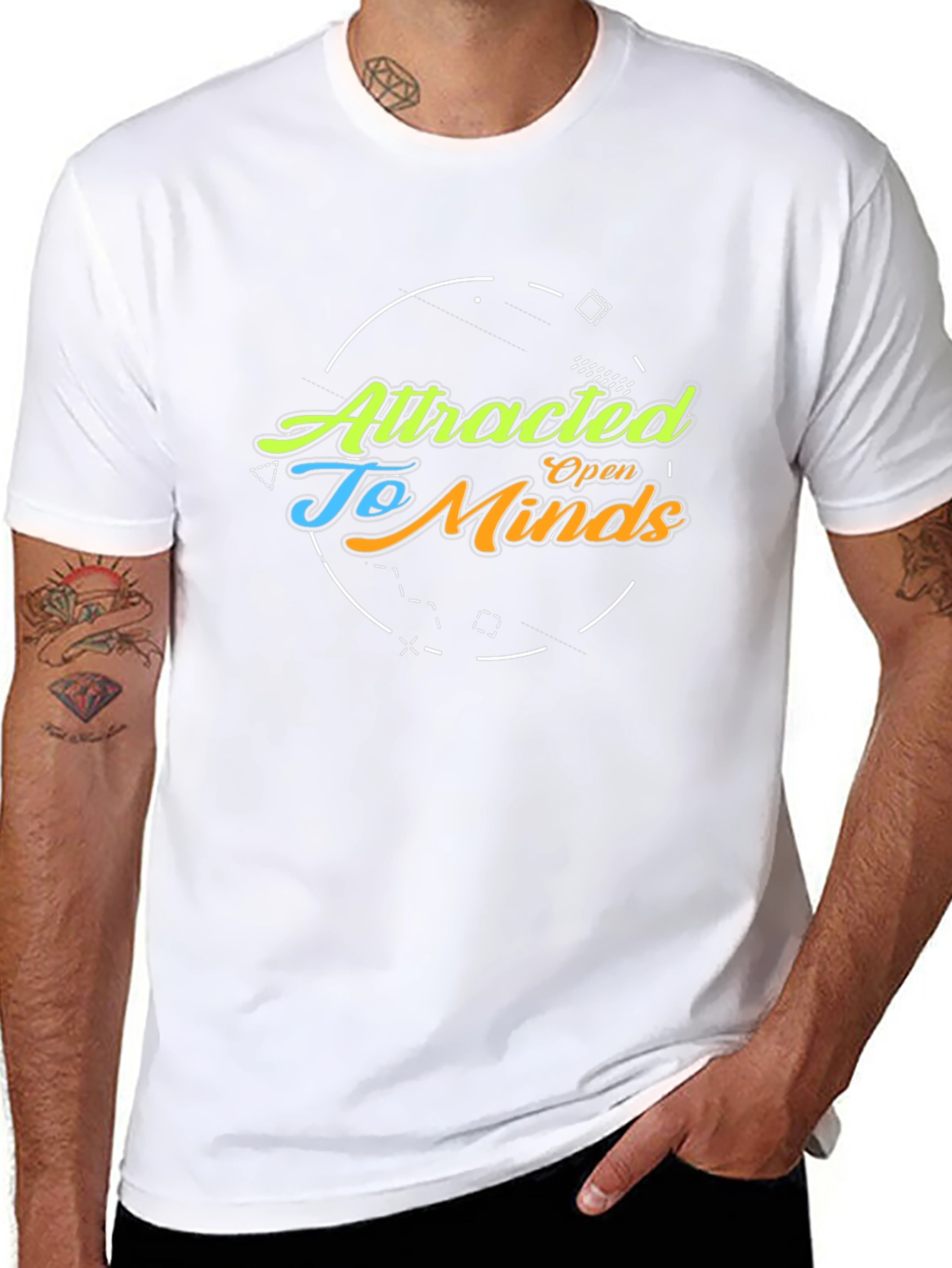 Attracted To Open Minds Graphic Tee - Black