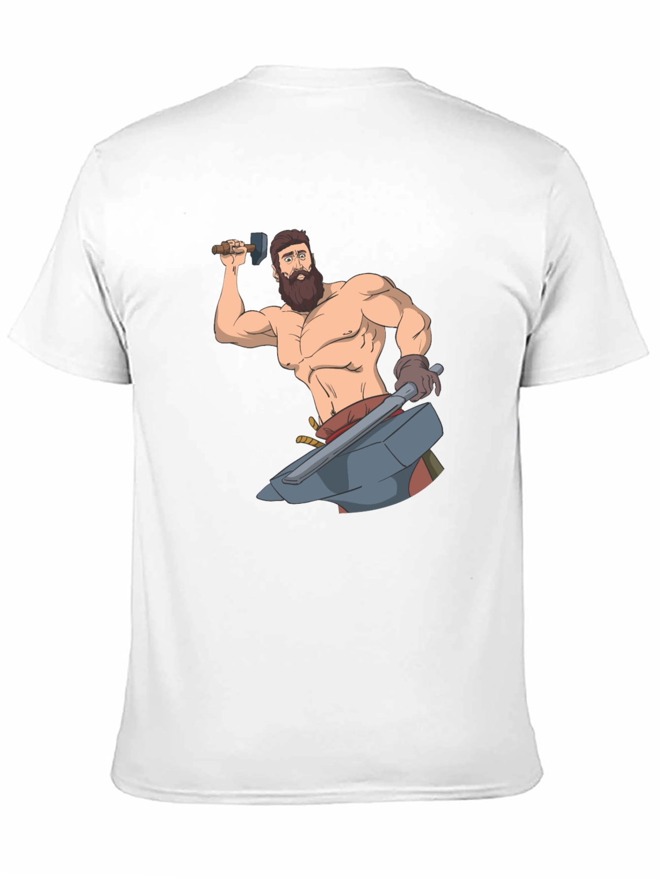 Blacksmith Cartoon Graphic T-Shirt
