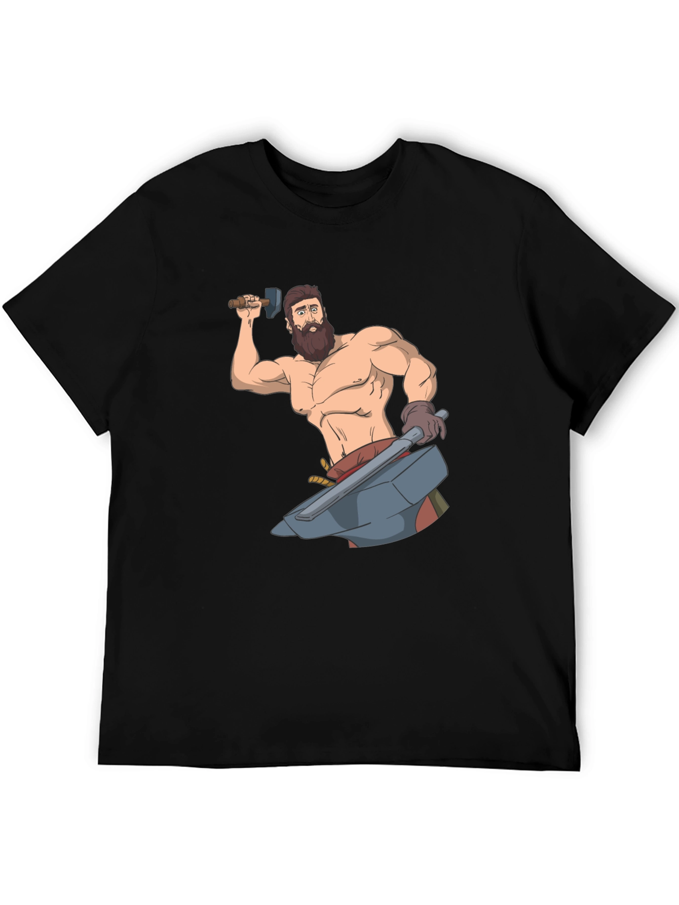 Blacksmith Cartoon Graphic T-Shirt