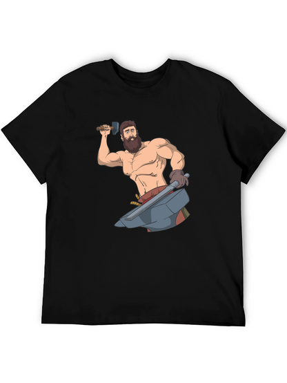 Blacksmith Cartoon Graphic T-Shirt