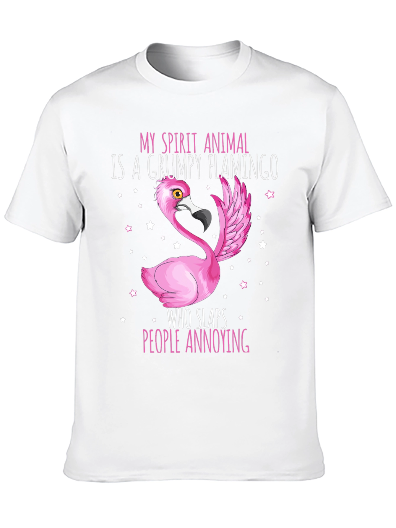 Grumpy Flamingo T-Shirt - Funny Animal Tee