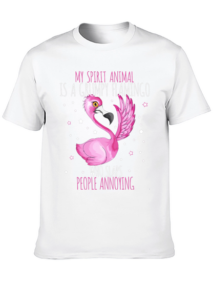 Grumpy Flamingo T-Shirt - Funny Animal Tee