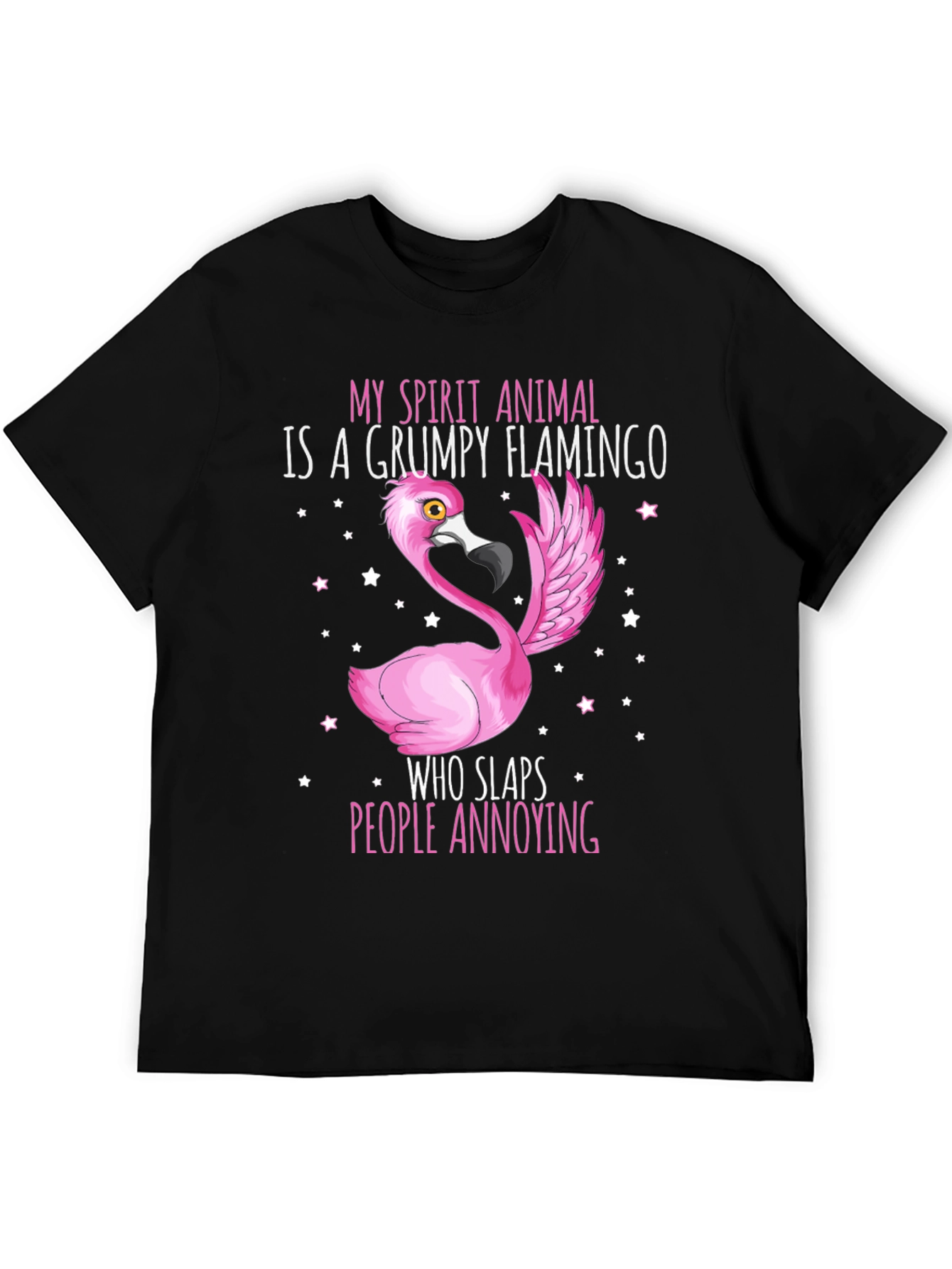Grumpy Flamingo T-Shirt - Funny Animal Tee
