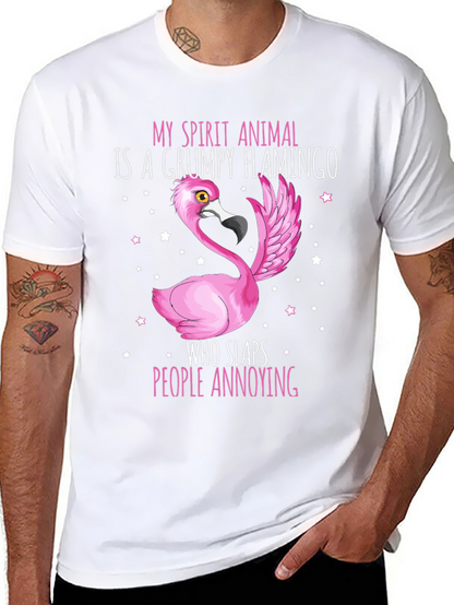 Grumpy Flamingo T-Shirt - Funny Animal Tee