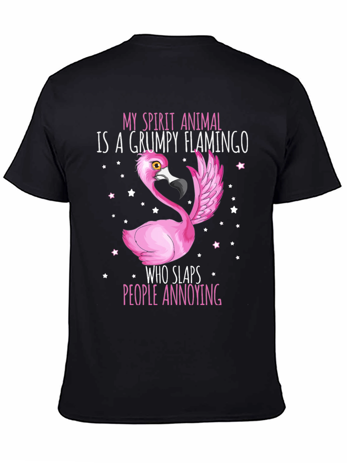 Grumpy Flamingo T-Shirt - Funny Animal Tee