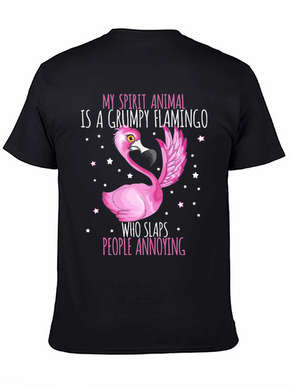 Grumpy Flamingo T-Shirt - Funny Animal Tee