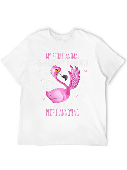 Grumpy Flamingo T-Shirt - Funny Animal Tee