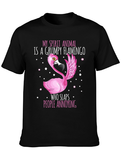 Grumpy Flamingo T-Shirt - Funny Animal Tee