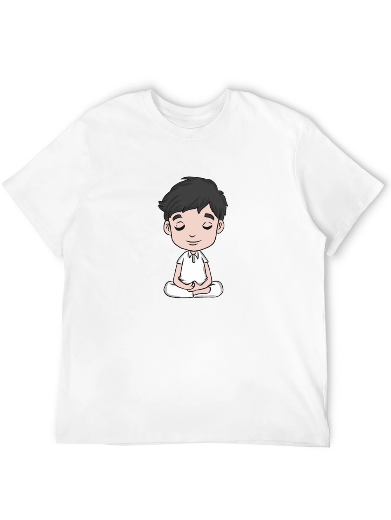 Meditating Man Black T-Shirt