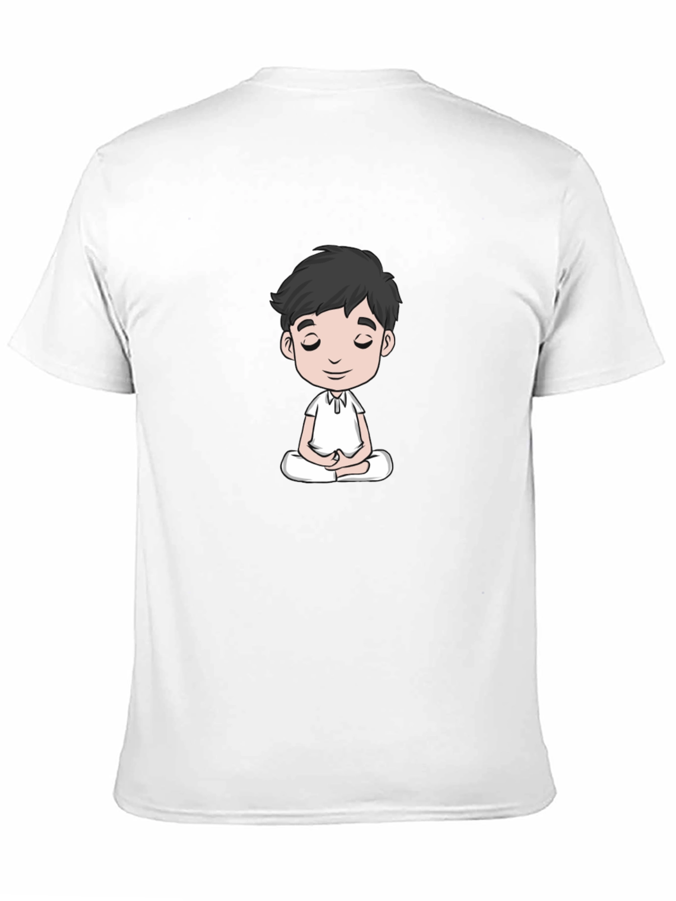 Meditating Man Black T-Shirt