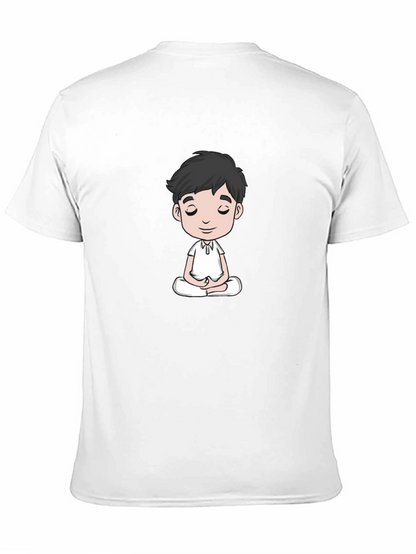 Meditating Man Black T-Shirt