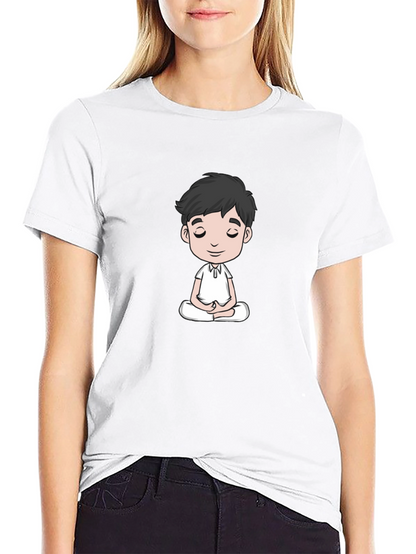 Meditating Man Black T-Shirt