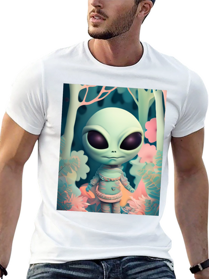 Alien Forest Tee - Unique Graphic Print Shirt