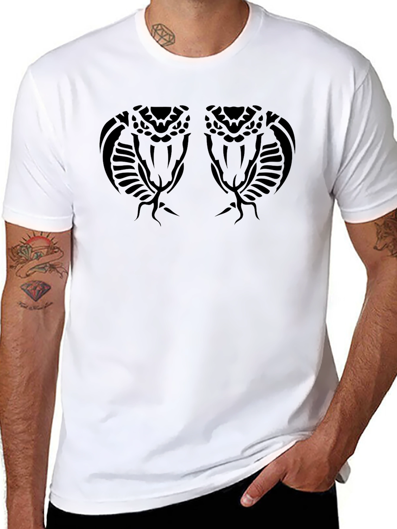 Cobra Head Graphic Black Tee