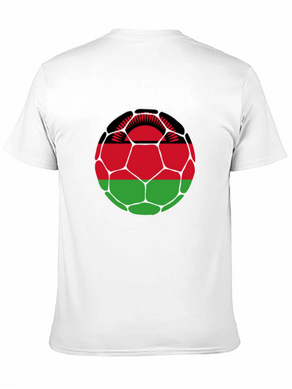 Malawi Flag Soccer Ball Graphic Tee