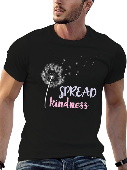 Spread Kindness Dandelion Graphic T-Shirt