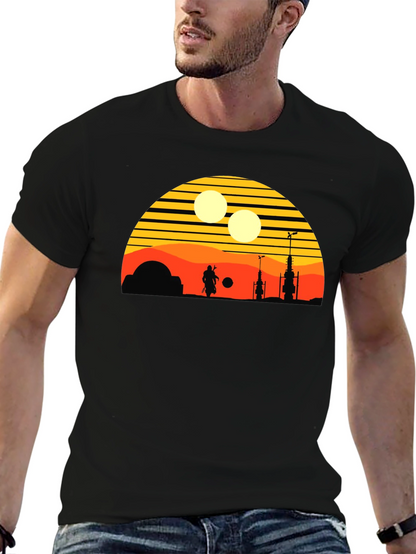 Retro Tatooine Sunset T-Shirt