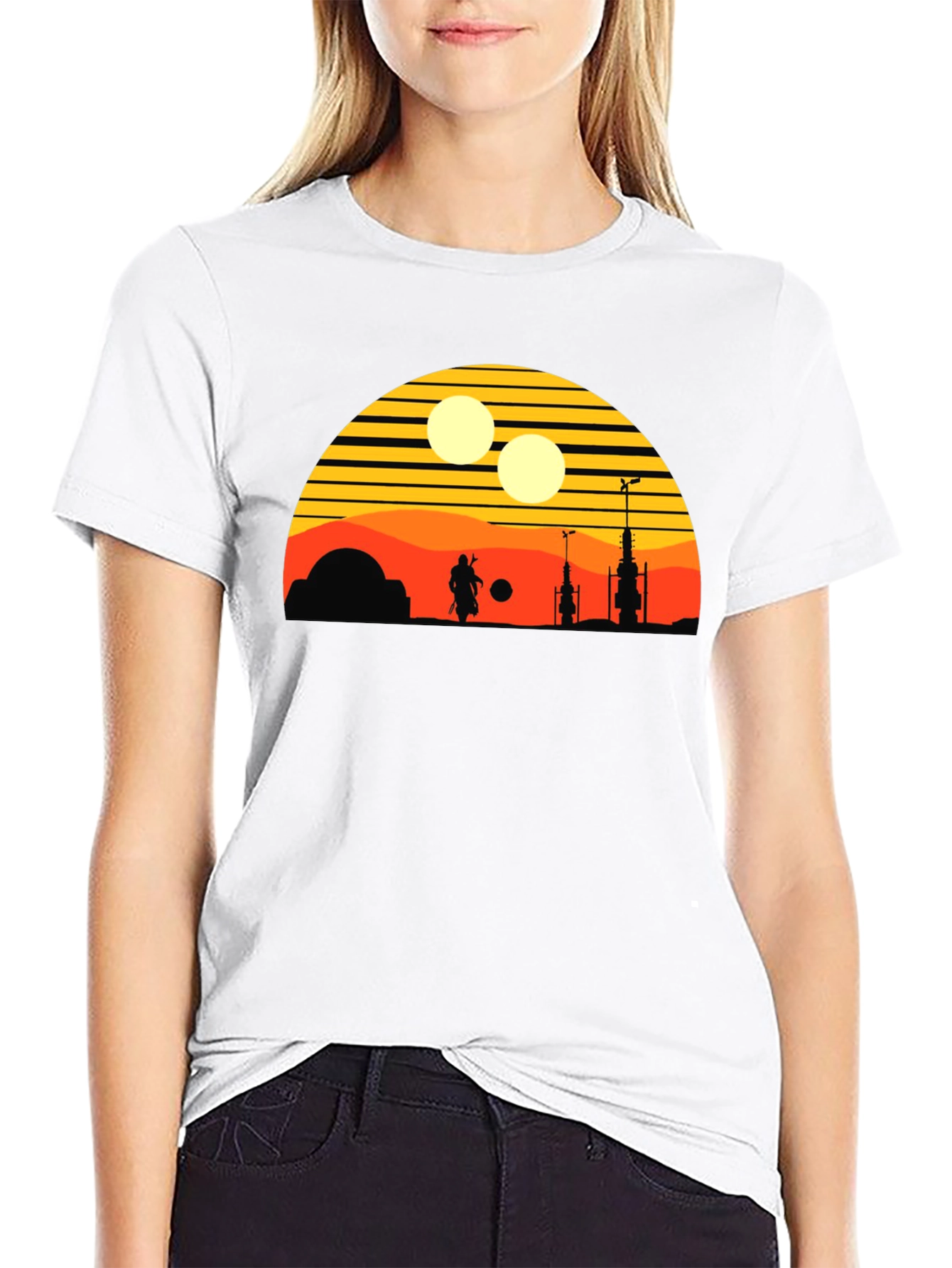 Retro Tatooine Sunset T-Shirt