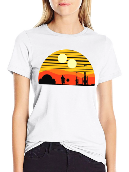 Retro Tatooine Sunset T-Shirt