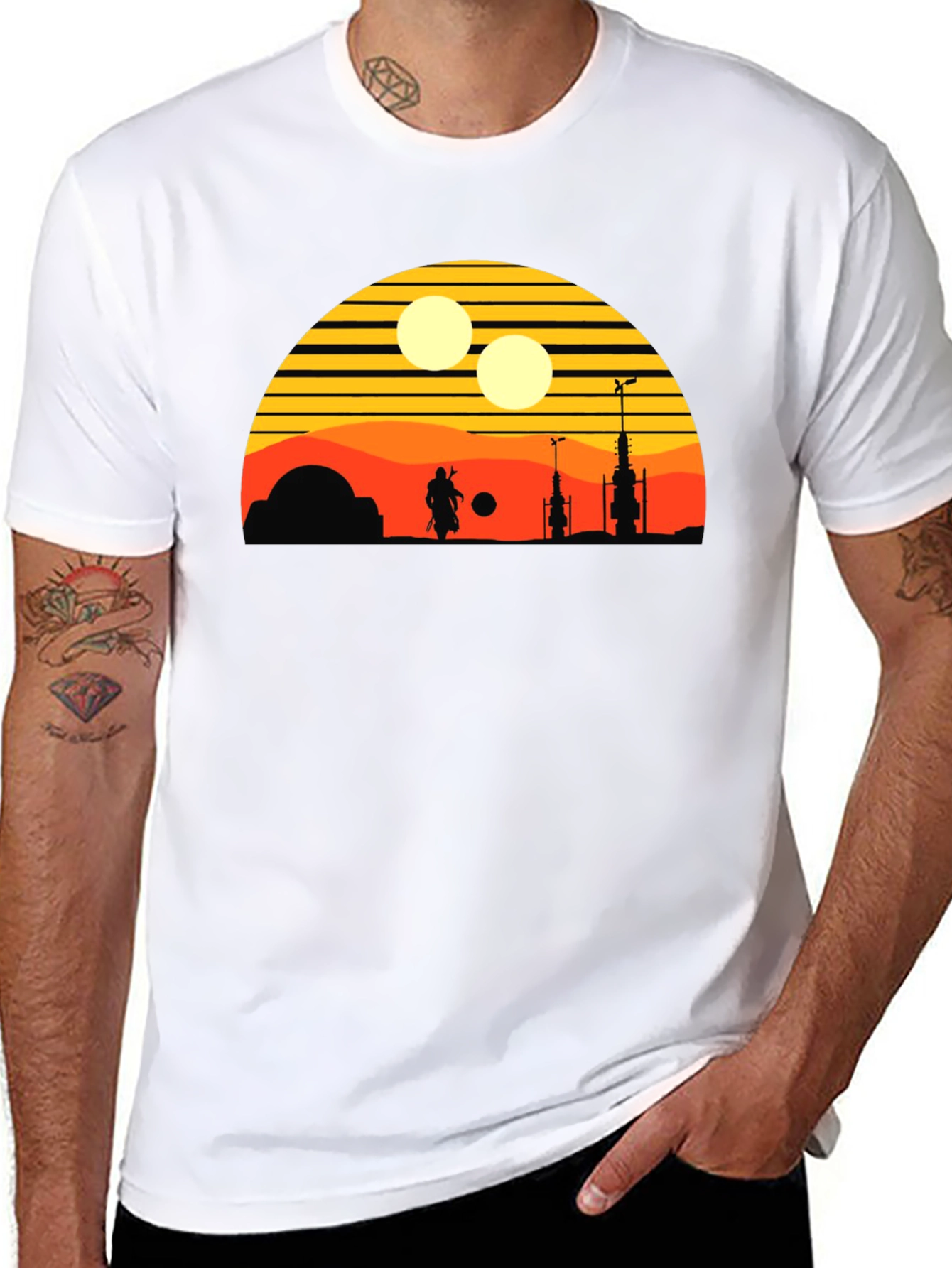 Retro Tatooine Sunset T-Shirt
