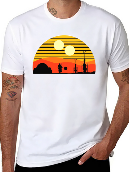Retro Tatooine Sunset T-Shirt