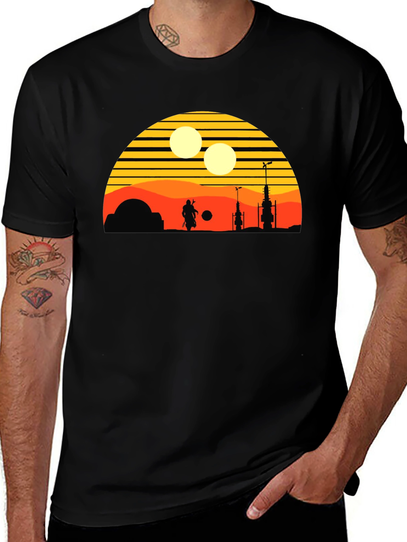 Retro Tatooine Sunset T-Shirt