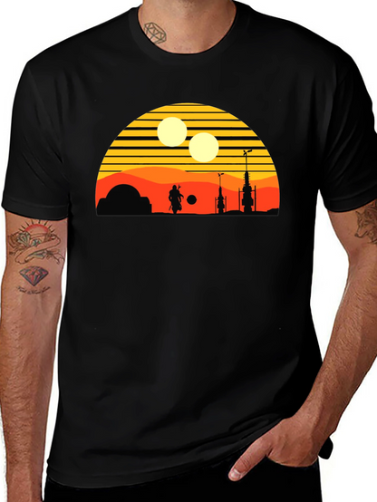 Retro Tatooine Sunset T-Shirt