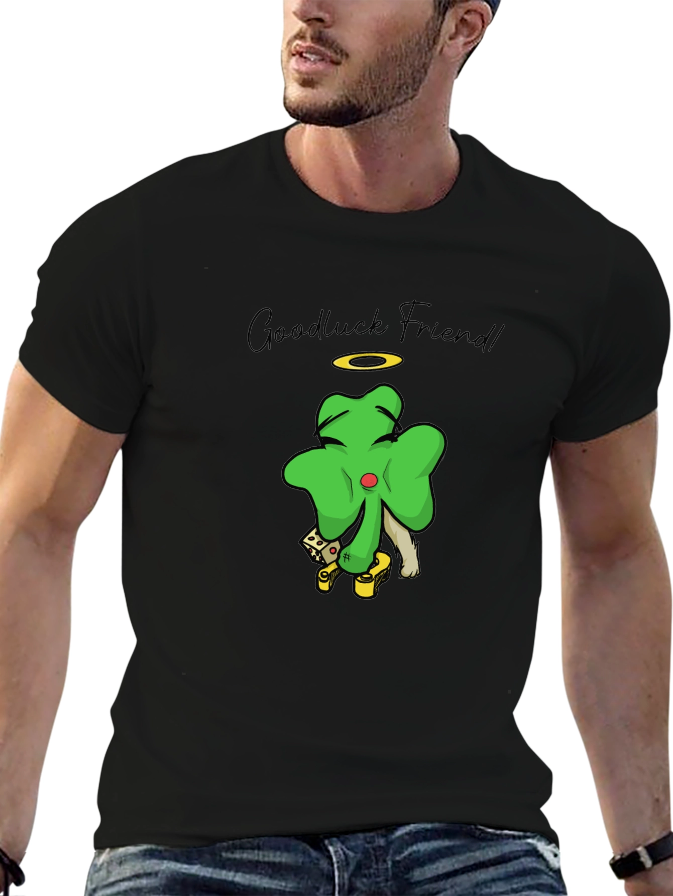 Lucky Shamrock Graphic Tee - Goodluck Friend!