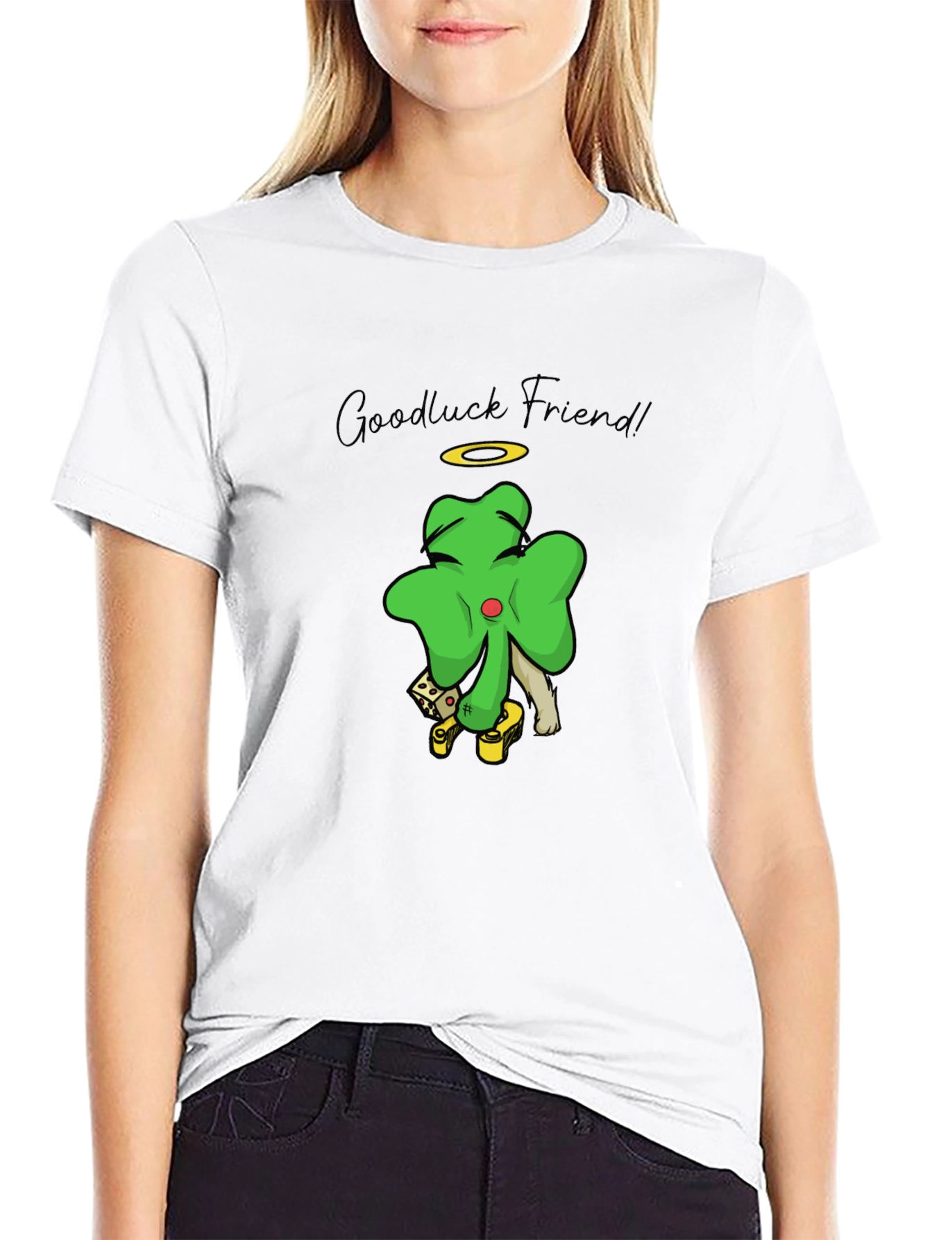 Lucky Shamrock Graphic Tee - Goodluck Friend!