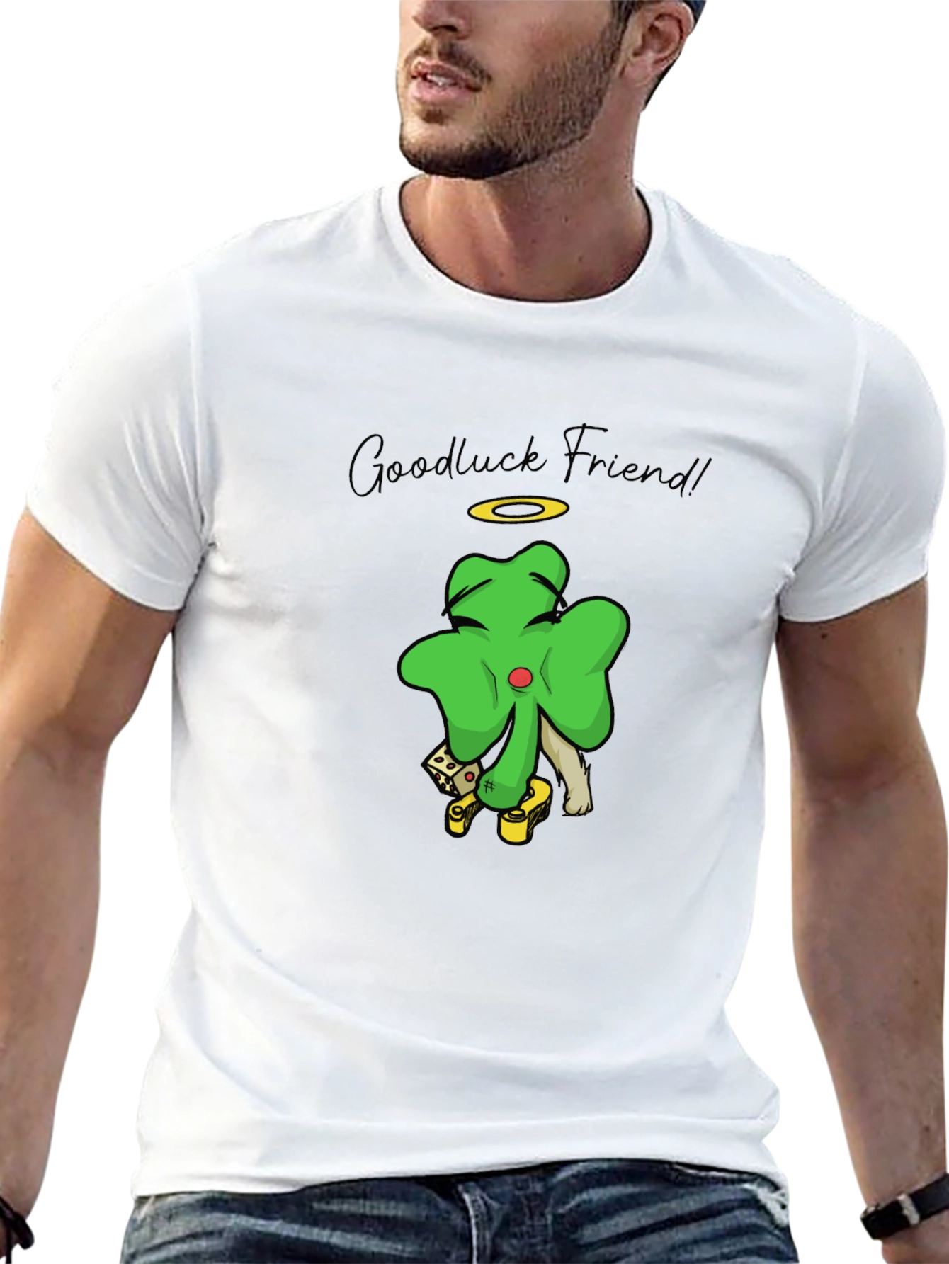 Lucky Shamrock Graphic Tee - Goodluck Friend!