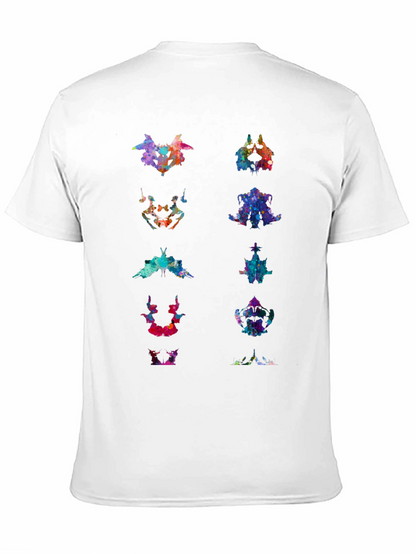 Rorschach Inkblot Art Print Black T-Shirt