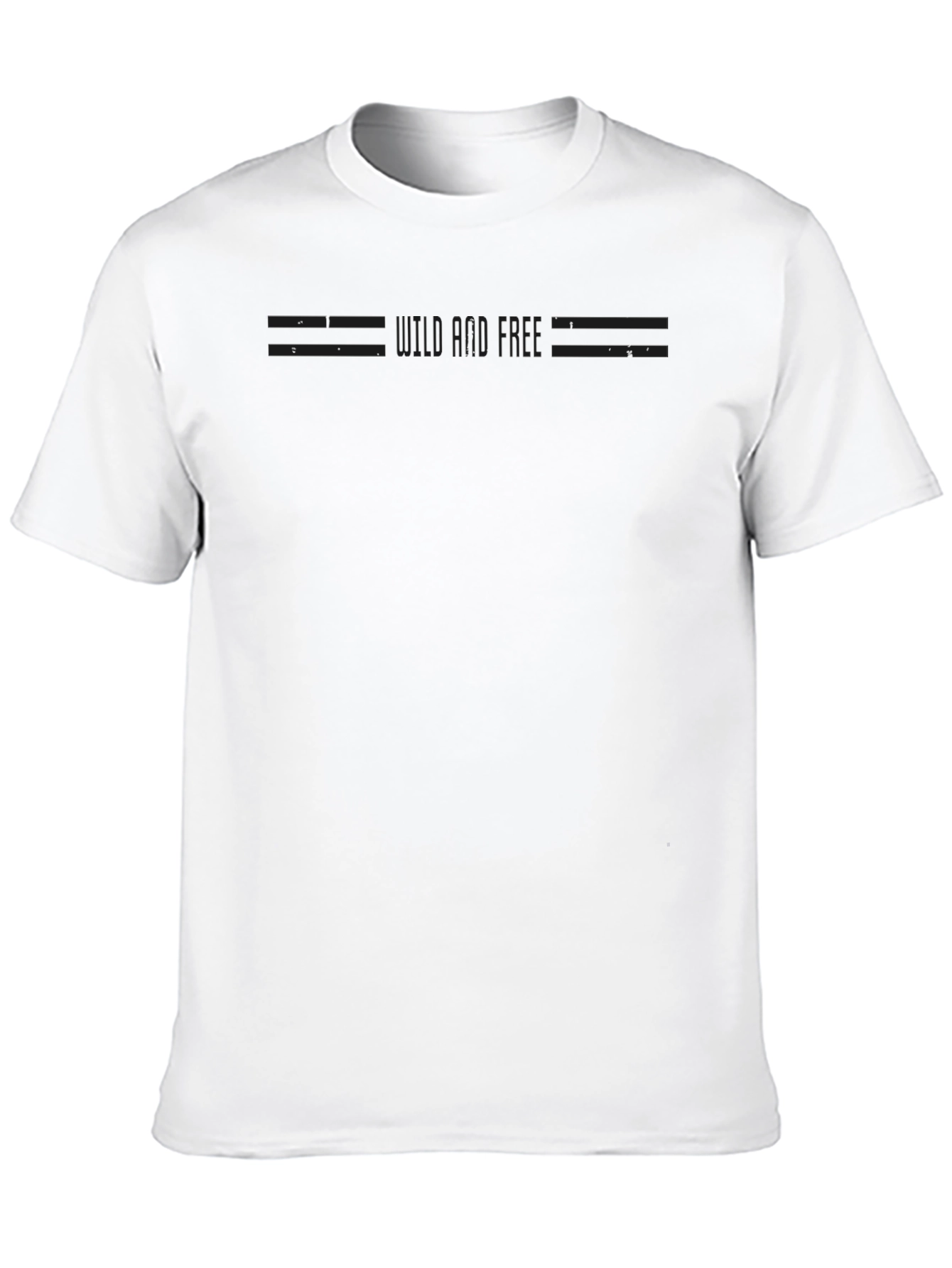 Mens Black Graphic T-Shirt - Minimalist Design