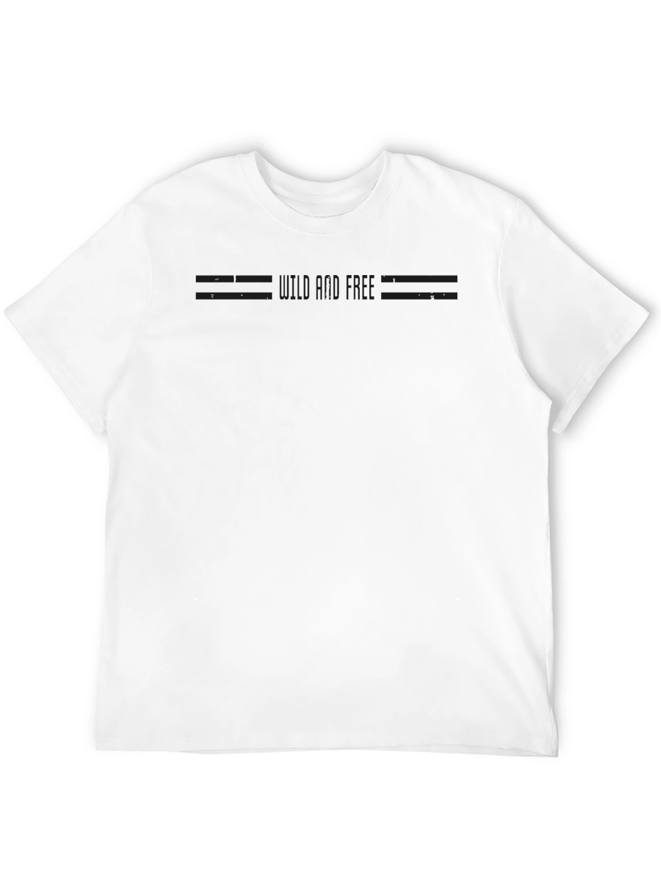 Mens Black Graphic T-Shirt - Minimalist Design