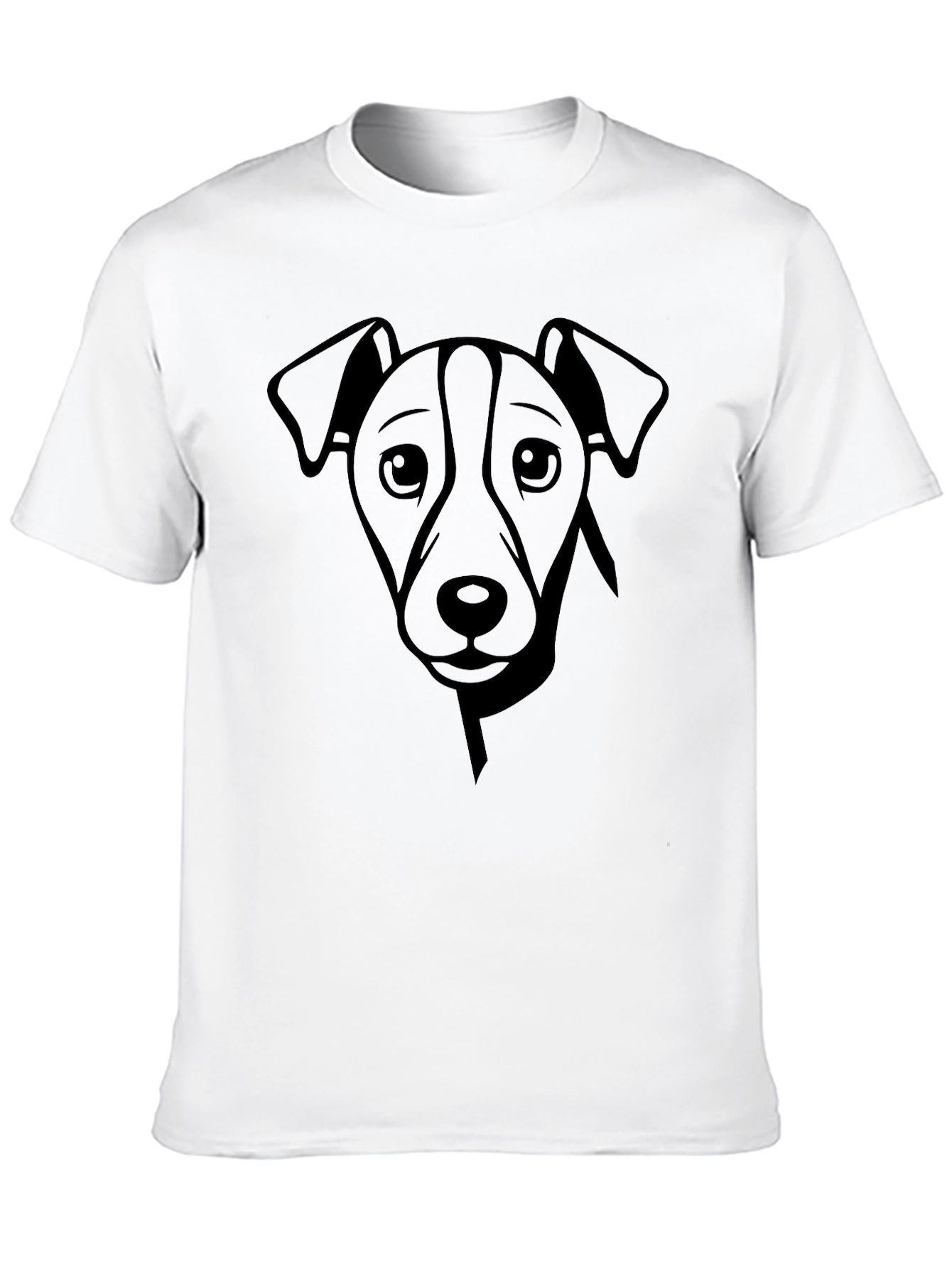 Dog Graphic Print Crew Neck T-Shirt