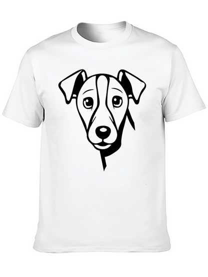 Dog Graphic Print Crew Neck T-Shirt
