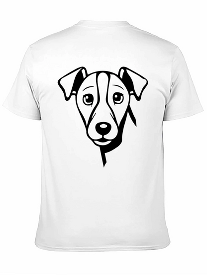 Dog Graphic Print Crew Neck T-Shirt