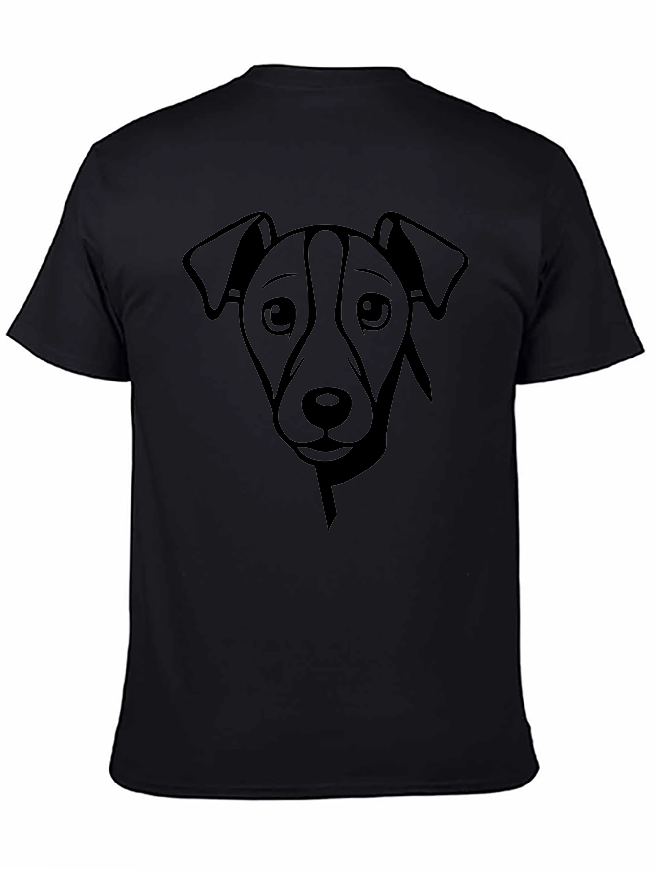 Dog Graphic Print Crew Neck T-Shirt