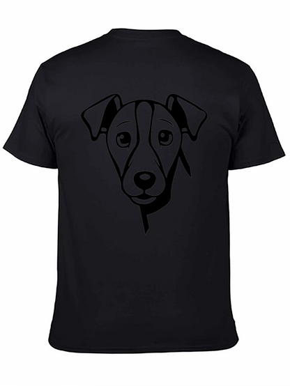Dog Graphic Print Crew Neck T-Shirt