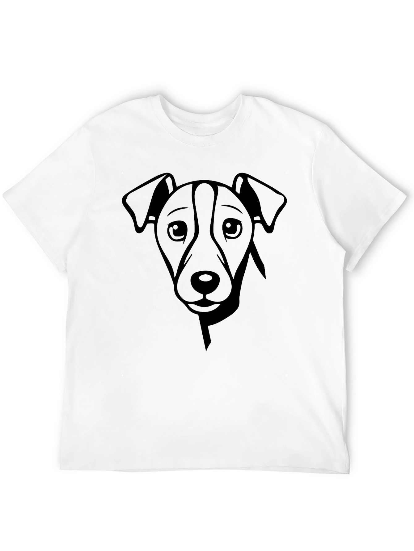 Dog Graphic Print Crew Neck T-Shirt