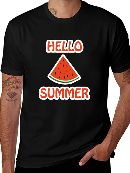 Hello Summer Watermelon Graphic Tee