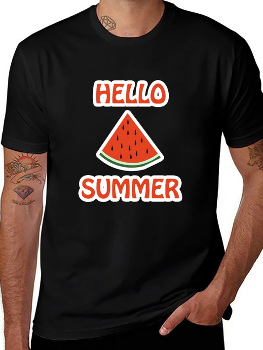 Hello Summer Watermelon Graphic Tee